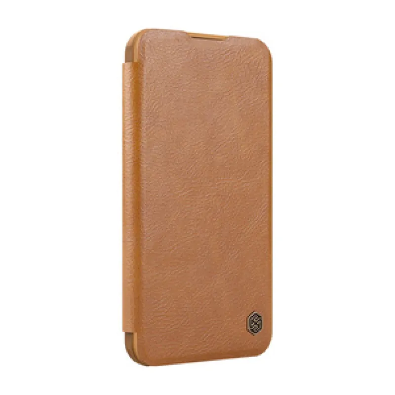 Nillkin Qin Prop Leather iPhone 16 (pruun) universaalne ümbris