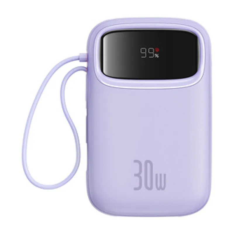 Baseus QPow 2 10000mAh 30W 2xUSB-C akupank (lilla) universaalne