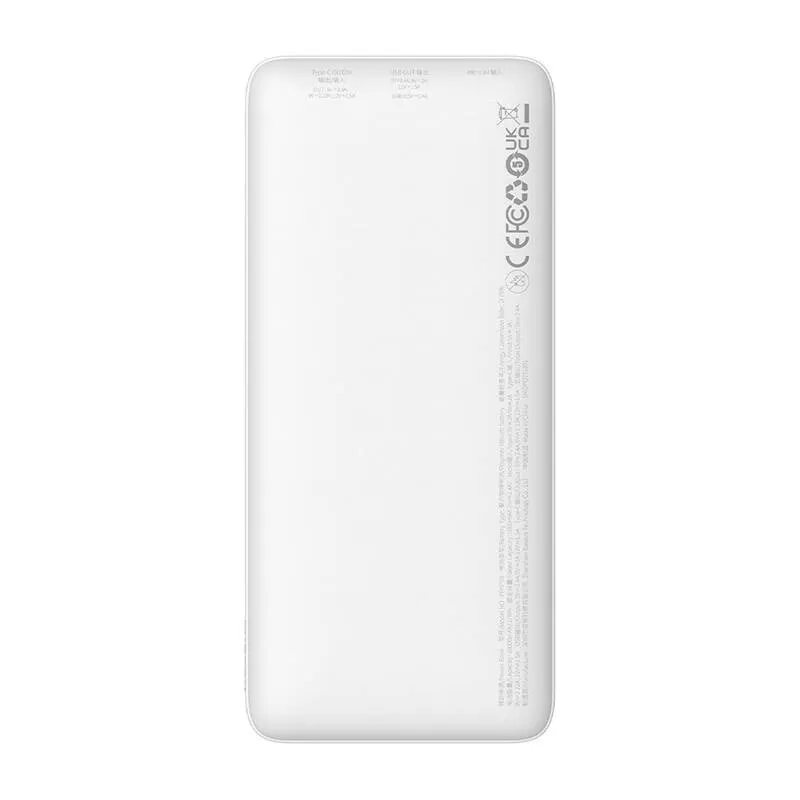 Baseus Airpow 10000mAh 20W akupank (valge) universaalne
