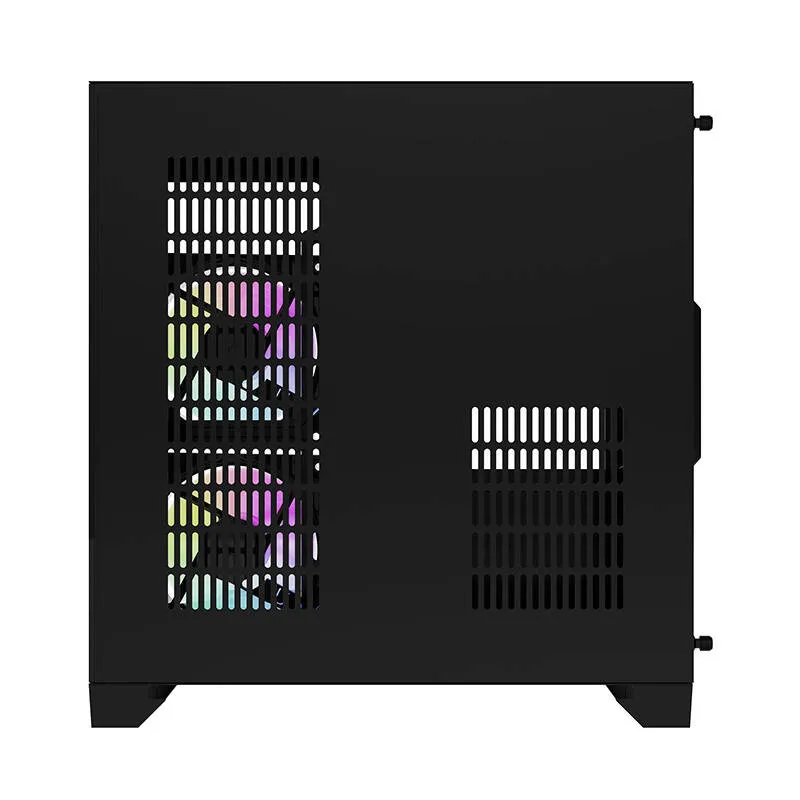 Darflash FT350 arvutikarp + 5 aRGB ventilaatorit (must) universaalne