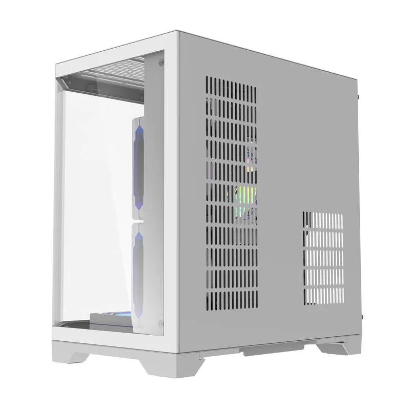 Darflash FT350 arvutikarp + 5 aRGB ventilaatorit (valge) universaalne