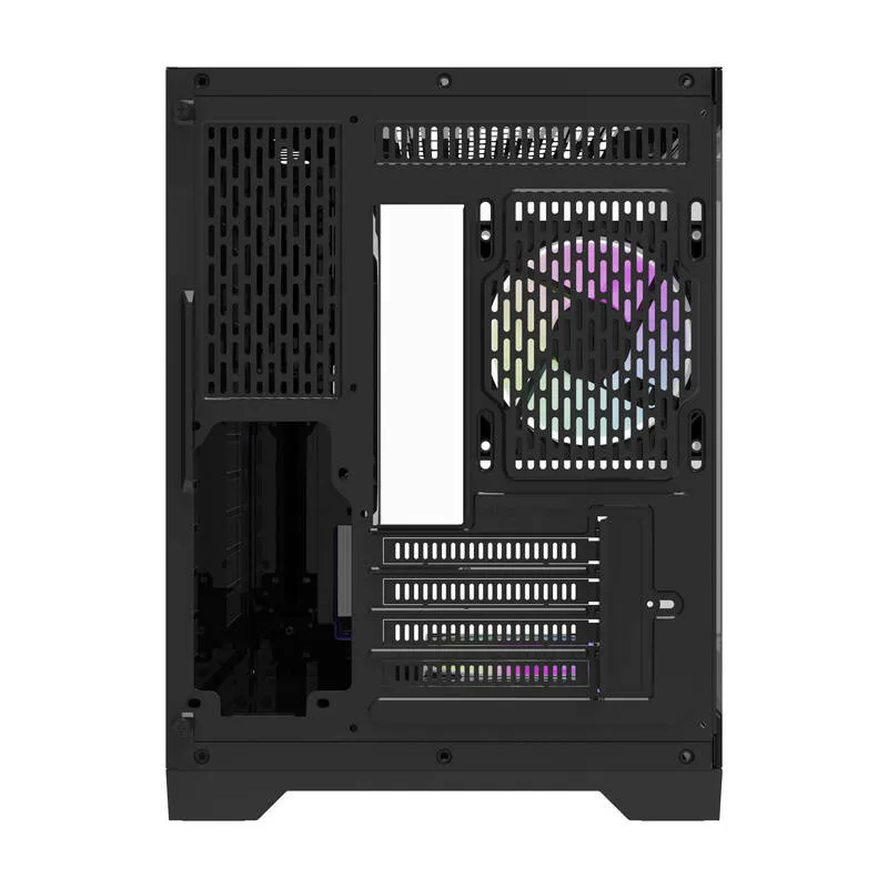 Darflash FT418 arvutikarp + 6 aRGB ventilaatorit (must) universaalne