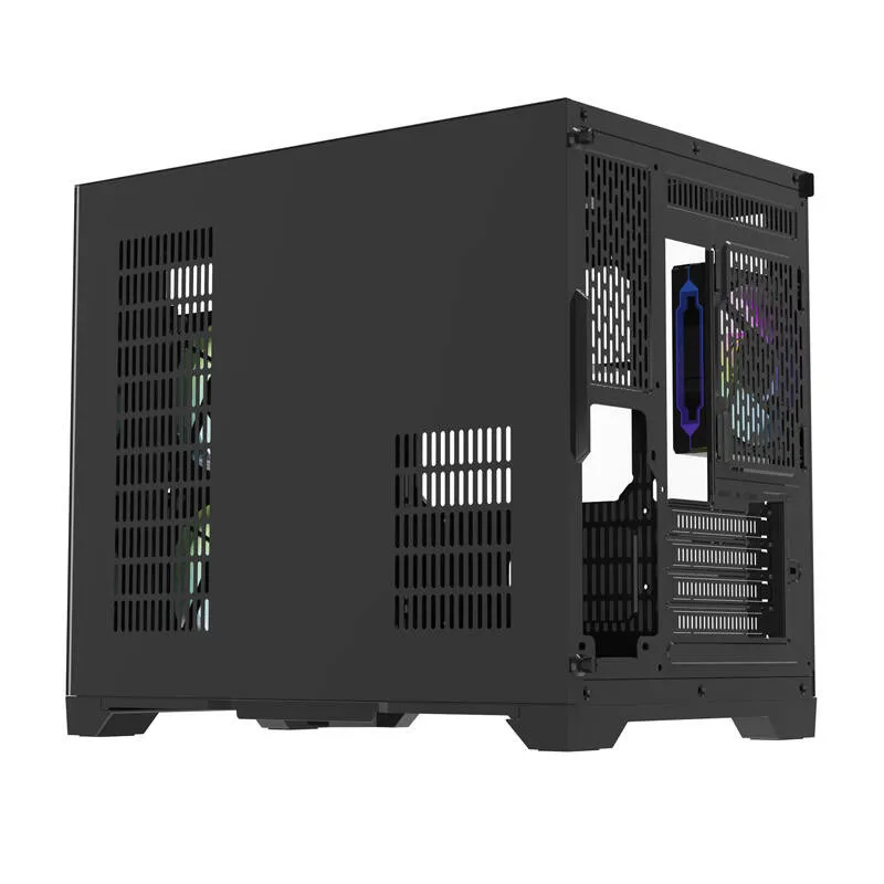 Darflash FT418 arvutikarp + 6 aRGB ventilaatorit (must) universaalne