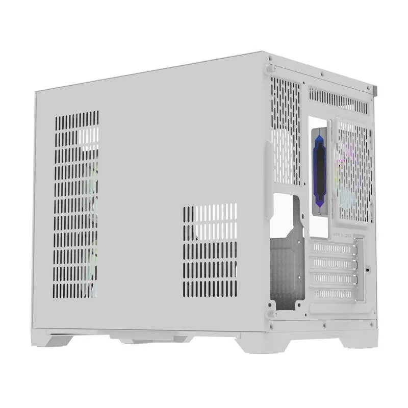 Darflash FT418 arvutikarp + 6 aRGB ventilaatorit (valge) universaalne