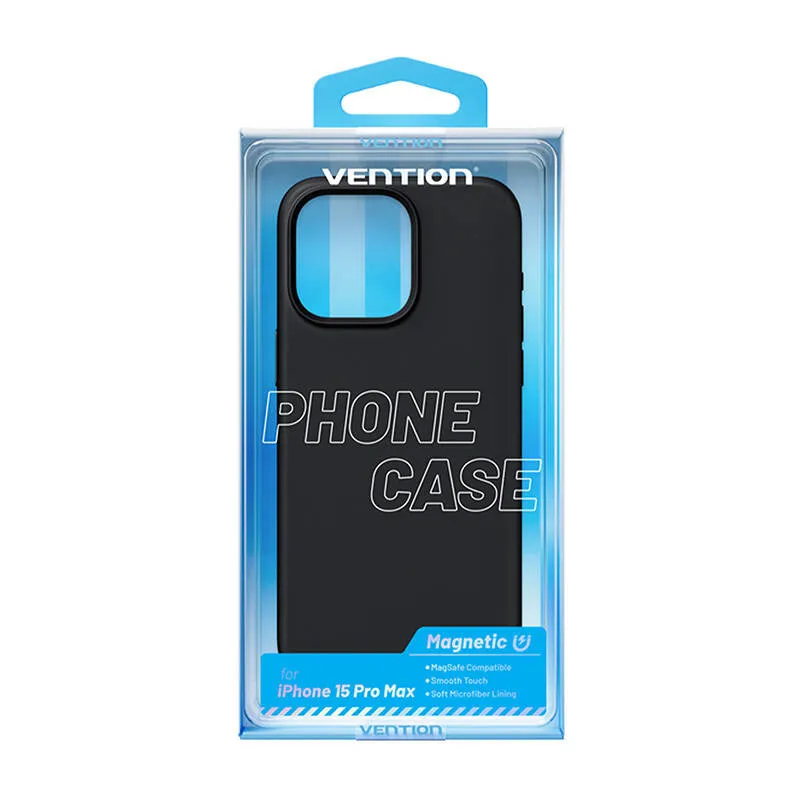 Vention KUFB0-40 Silikoonümbris iPhone 15 Pro Max (must) universaalne