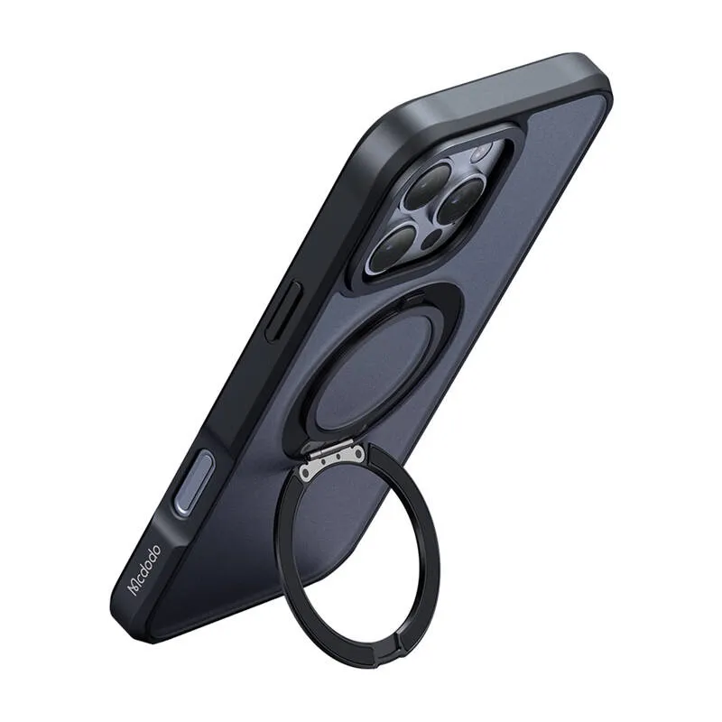McDodo PC-4933 MagSafe kaitseümbris iPhone 16 Pro Max jaoks koos statiivi ja universaalse disainiga (must)