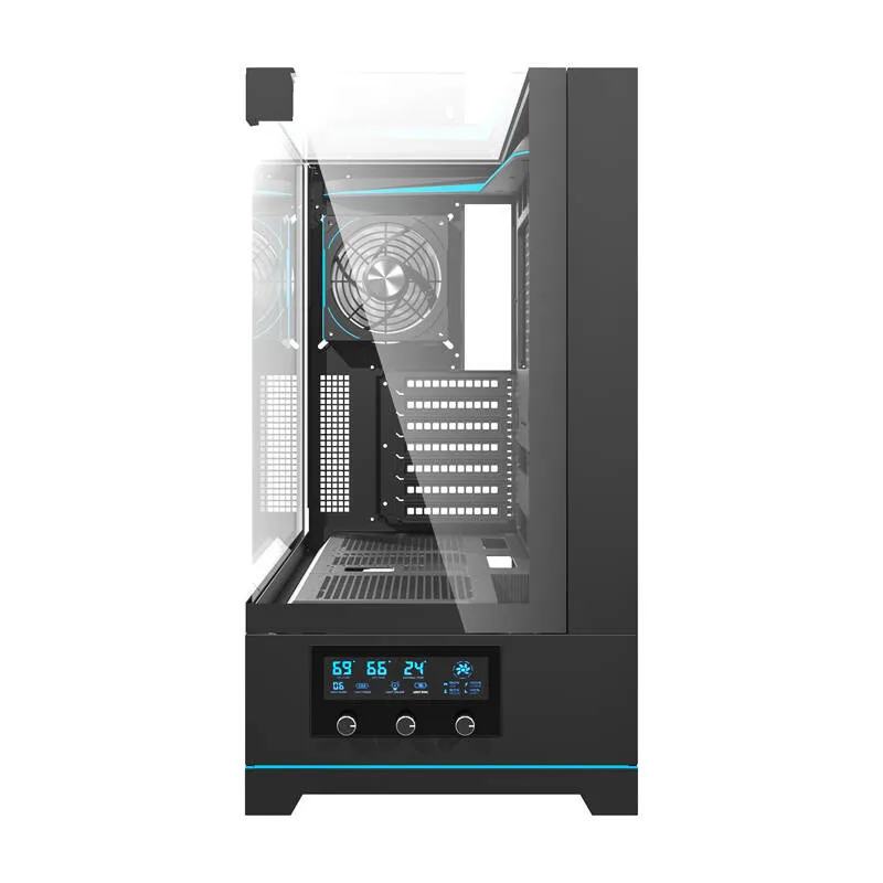 Darkflash DY450 PRO arvutikarp (must) + 1 universaalne ventilaator
