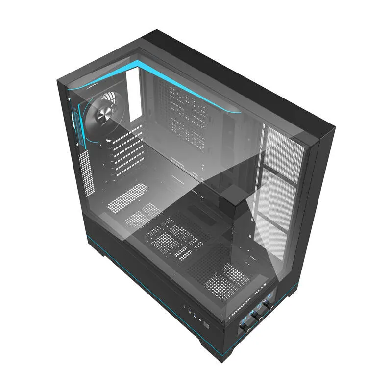 Darkflash DY450 PRO arvutikarp (must) + 1 universaalne ventilaator