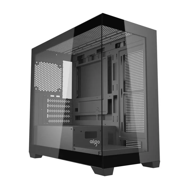 Darkflash C218M arvutikast + 6 ARGB ventilaatorit (must) universaalne