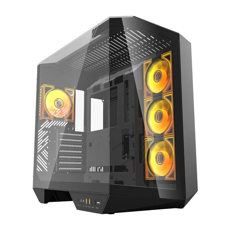 Darkflash DY470 arvutikarp (must) + 4 ventilaatorit universaalne