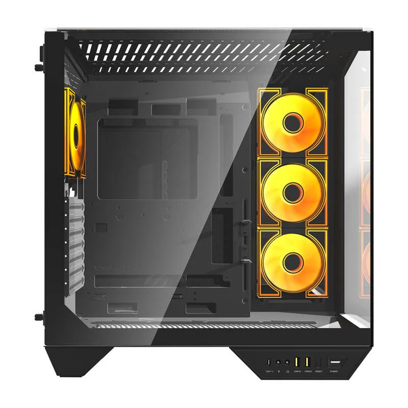 Darkflash DY470 arvutikarp (must) + 4 ventilaatorit universaalne