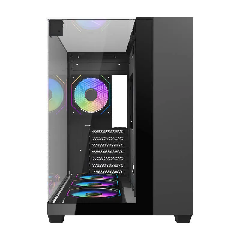 Darkflash TH285 arvutikarp (must) + 4 ventilaatorit universaalne