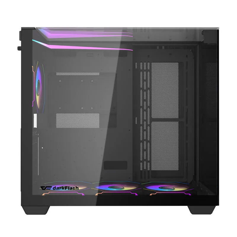 Darkflash TH285 arvutikarp (must) + 4 ventilaatorit universaalne