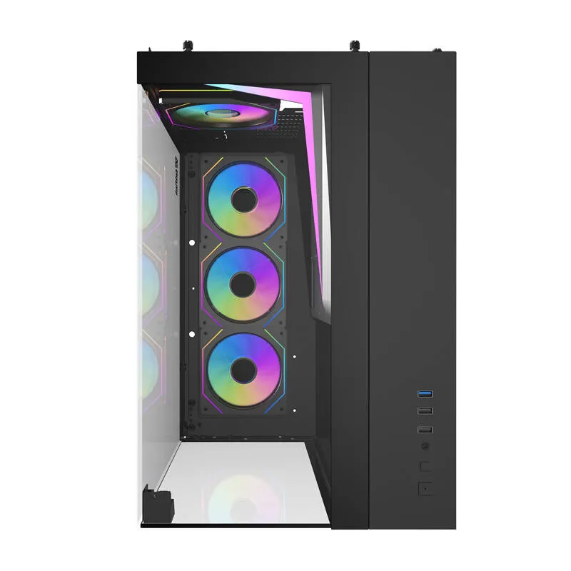 Darkflash TH285 arvutikarp (must) + 4 ventilaatorit universaalne