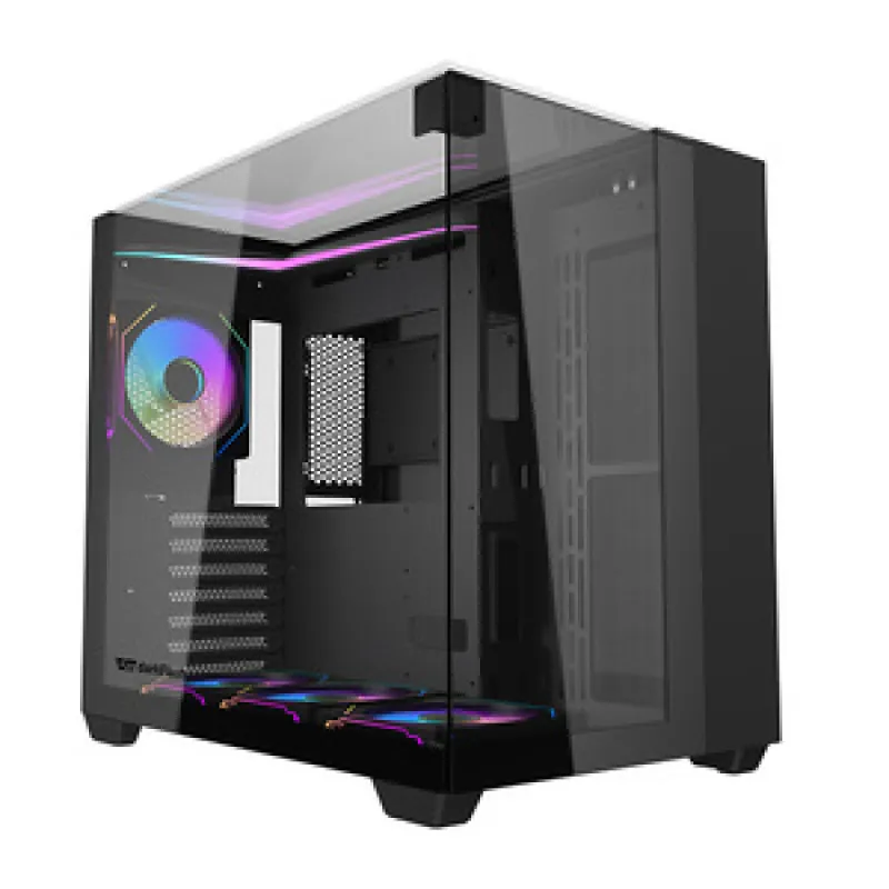 Darkflash TH285 arvutikarp (must) + 4 ventilaatorit universaalne