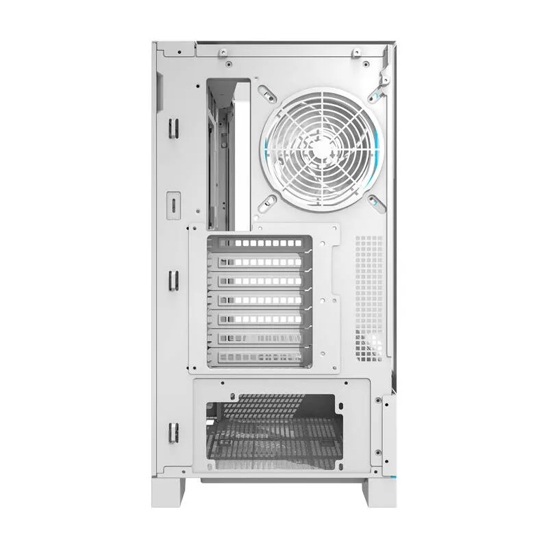 Darkflash DY450 PRO arvutikarp (valge) + 1 universaalne ventilaator