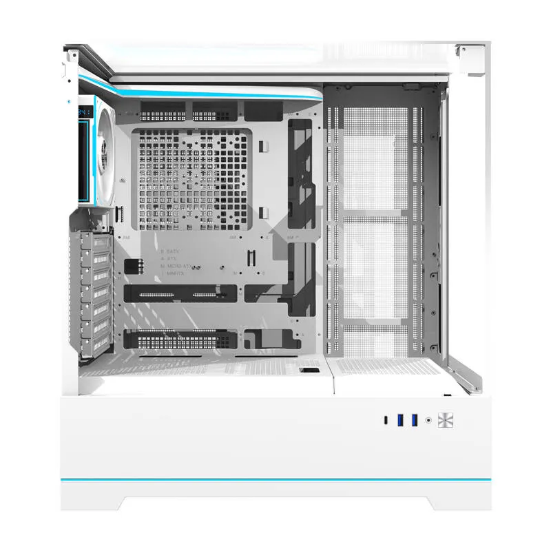 Darkflash DY450 PRO arvutikarp (valge) + 1 universaalne ventilaator