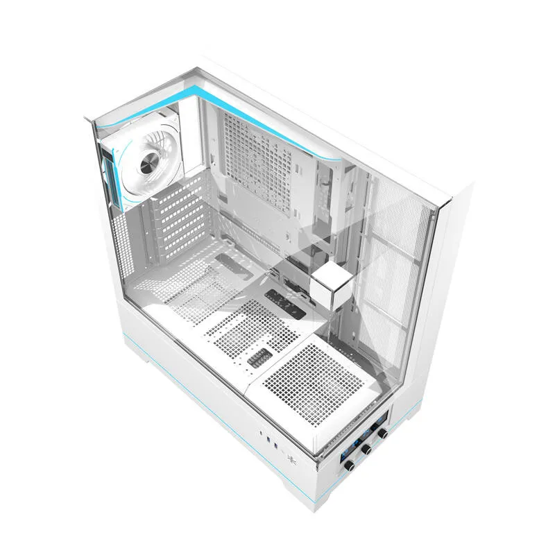 Darkflash DY450 PRO arvutikarp (valge) + 1 universaalne ventilaator