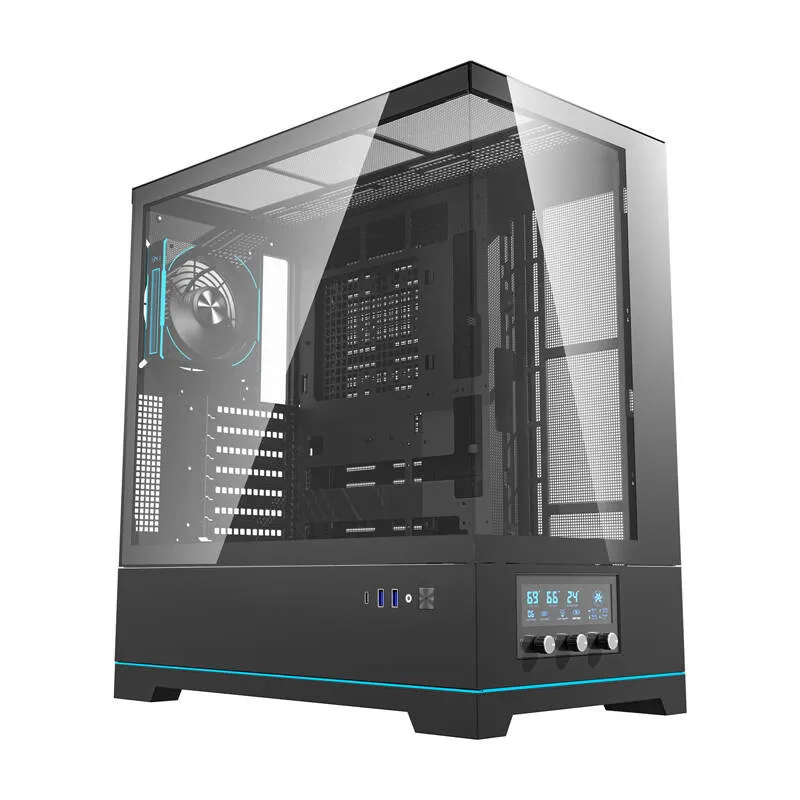 Darkflash DY451 PRO arvutikast (must) + 1 universaalne ventilaator