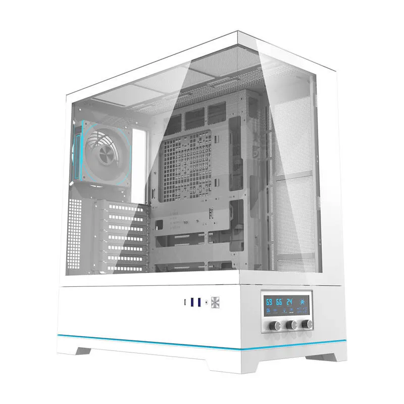 Darkflash DY451 PRO arvutikast (valge) + 1 universaalne ventilaator