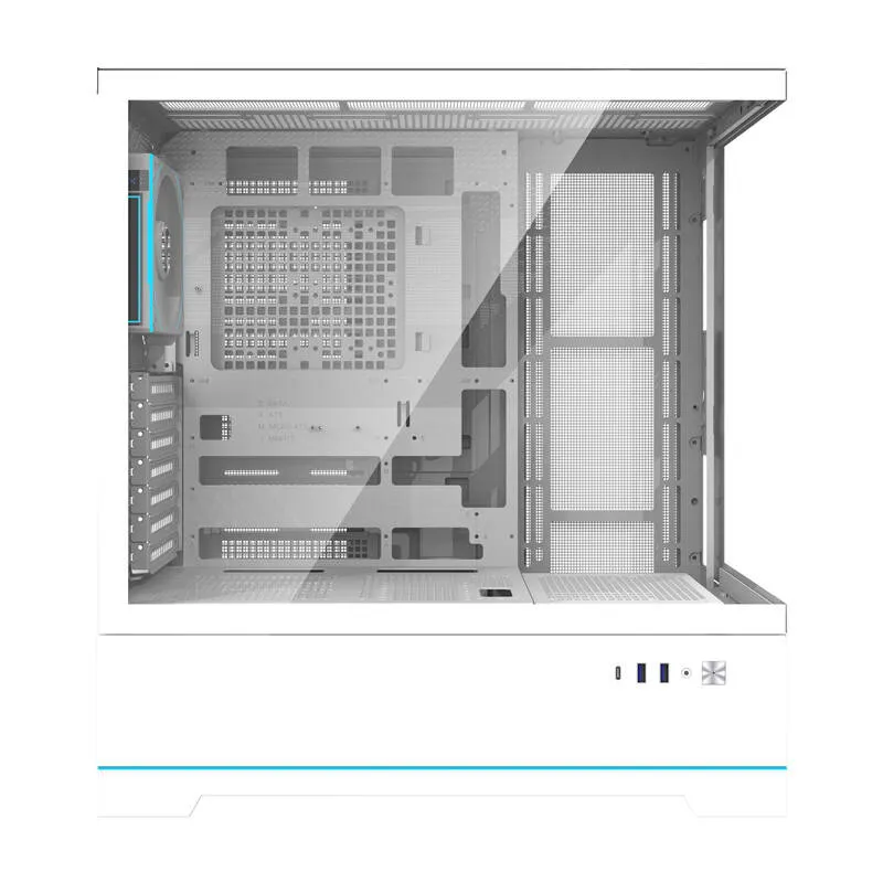 Darkflash DY451 PRO arvutikast (valge) + 1 universaalne ventilaator
