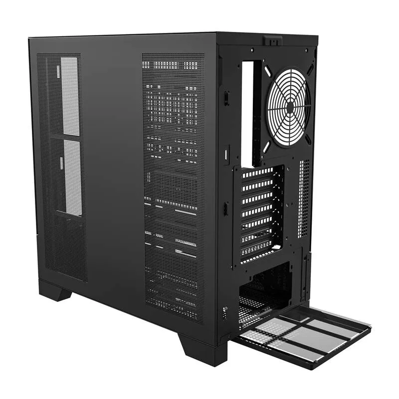 Darkflash DY451 arvutikarp ilma ventilaatoriteta (must) universaalne