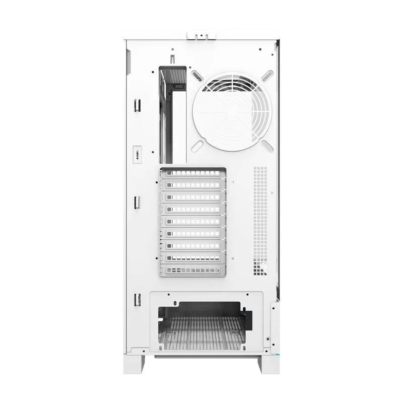 Darkflash DY451L arvutikarp ilma ventilaatoriteta (valge) universaalne