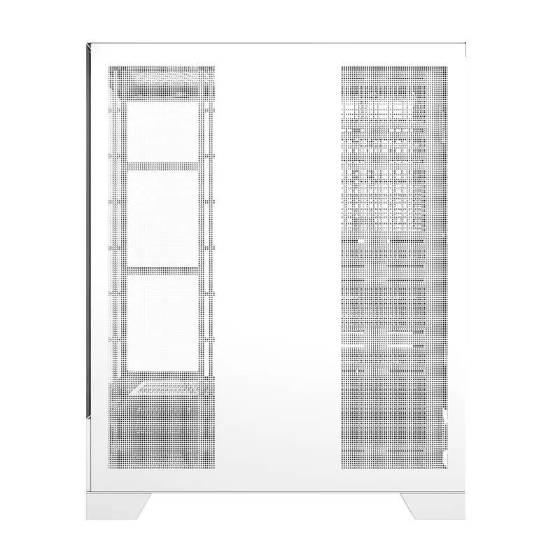 Darkflash DY451L arvutikarp ilma ventilaatoriteta (valge) universaalne