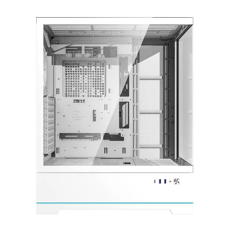 Darkflash DY451L arvutikarp ilma ventilaatoriteta (valge) universaalne