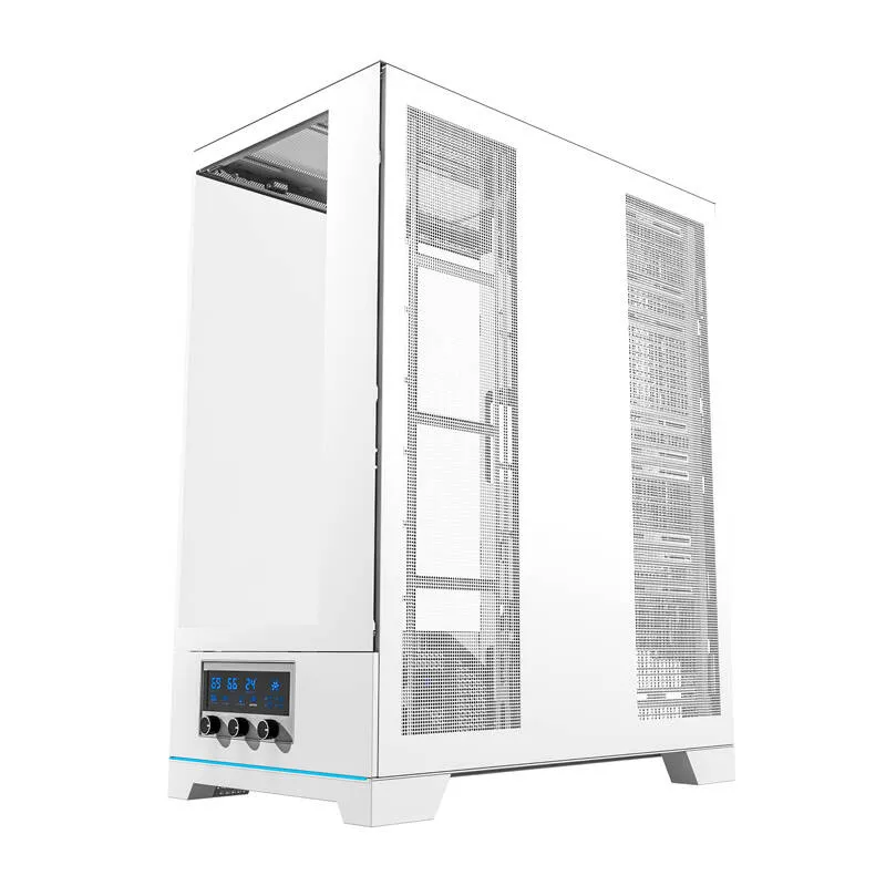 Darkflash DY451L arvutikarp ilma ventilaatoriteta (valge) universaalne