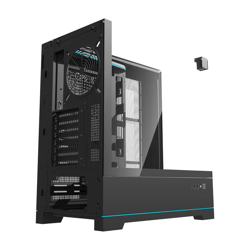 Darkflash DY450 arvutikarp ilma ventilaatoriteta (must) universaalne