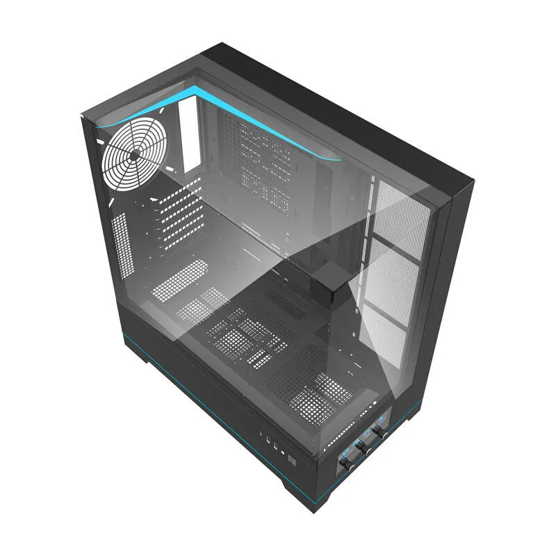 Darkflash DY450 arvutikarp ilma ventilaatoriteta (must) universaalne