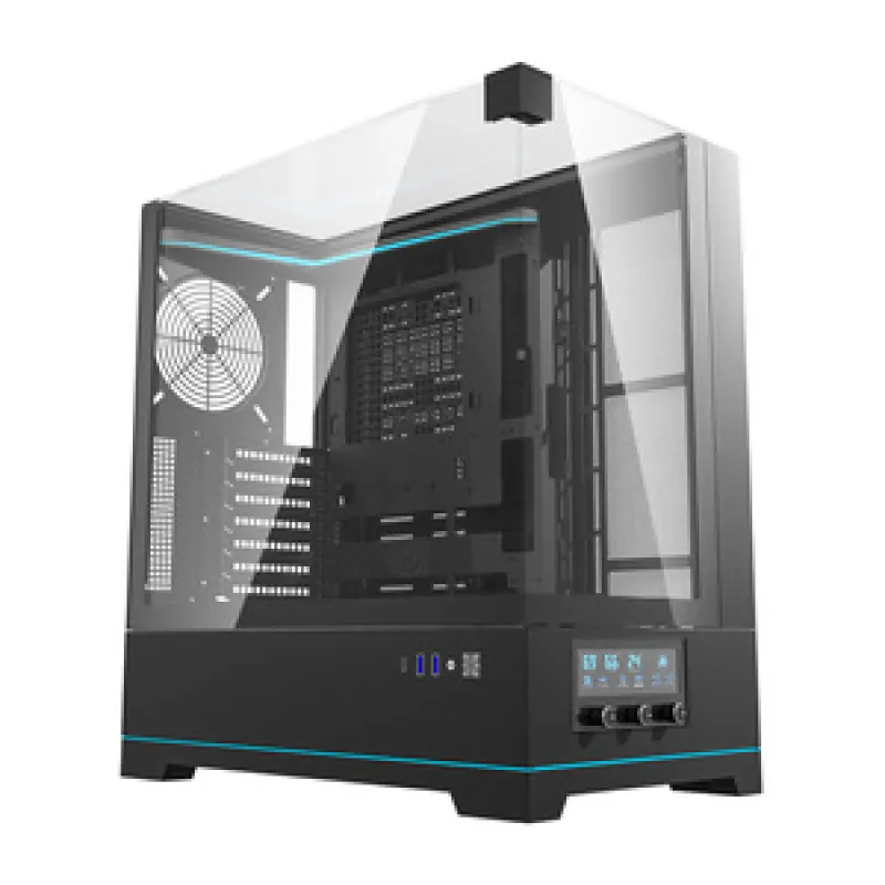 Darkflash DY450 arvutikarp ilma ventilaatoriteta (must) universaalne
