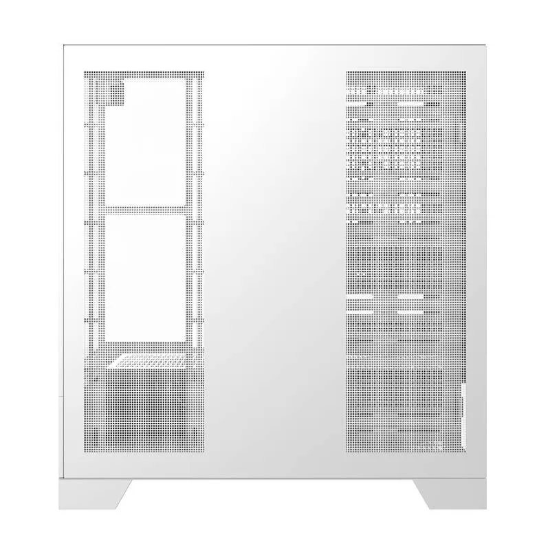 Darkflash DY450 arvutikarp ilma ventilaatoriteta (valge) universaalne