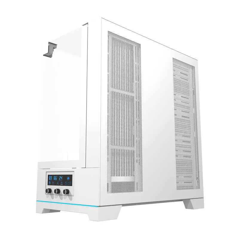 Darkflash DY450 arvutikarp ilma ventilaatoriteta (valge) universaalne
