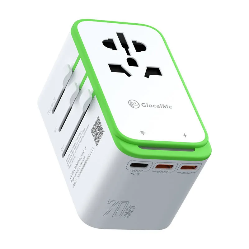 Adapter Roamplug koos 4G/LTE Wi-Fi hotspotiga, GlocalMe Cloud SIM universaalne