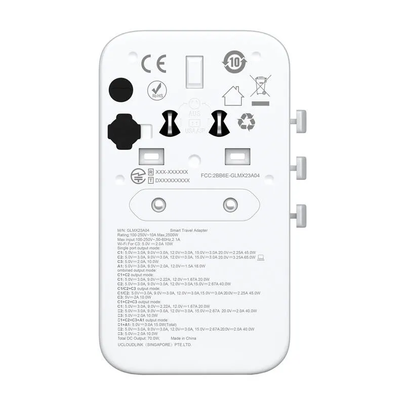 Adapter Roamplug koos 4G/LTE Wi-Fi hotspotiga, GlocalMe Cloud SIM universaalne