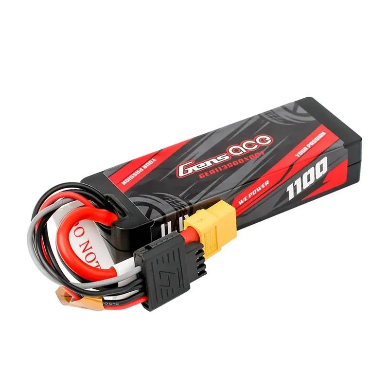 Lipo Gens ace G-Tech 1100mAh 11.1V 3S1P 60C GRP-76 Hardcase Aku XT60 pistikuga universaalne