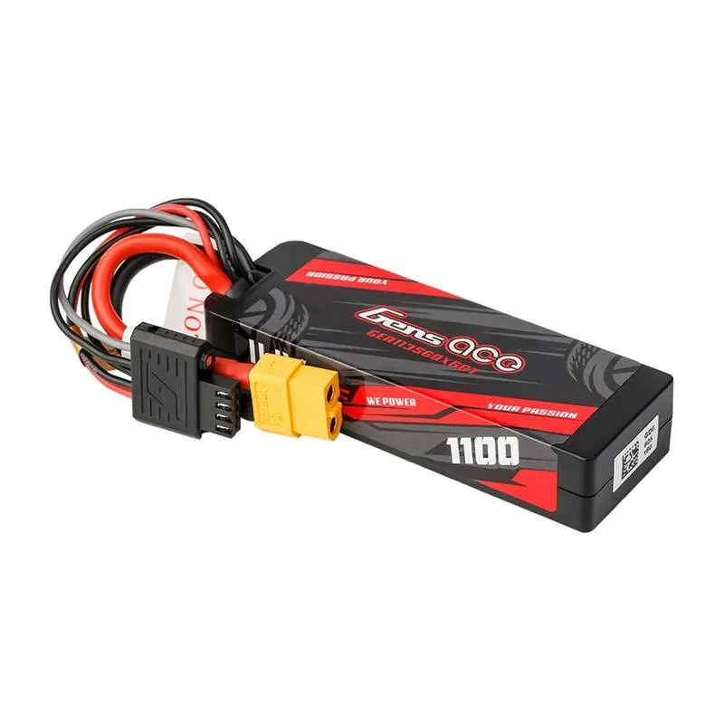 Lipo Gens ace G-Tech 1100mAh 11.1V 3S1P 60C GRP-76 Hardcase Aku XT60 pistikuga universaalne