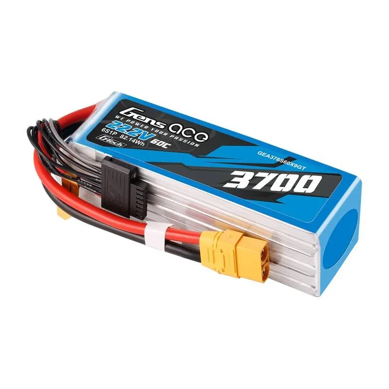 Aku Gens Ace G-Tech 3700mAh 22.2V 60C 6S1P XT90 universaalne