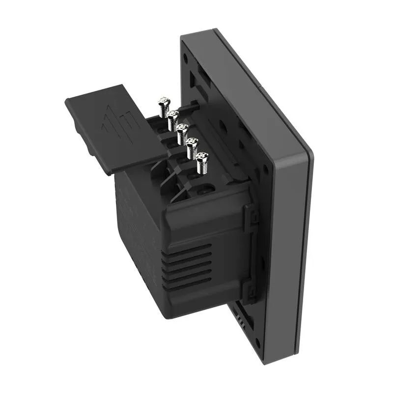 Smart WiFi seinakontroller SONOFF M5-2C-80 (2-kanaliline, raamile, grafiit) universaalne