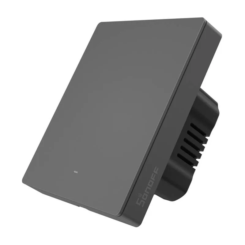 Smart WiFi seinakontroller SONOFF M5-1C-80 (1-kanal, raamile, grafiit) universaal