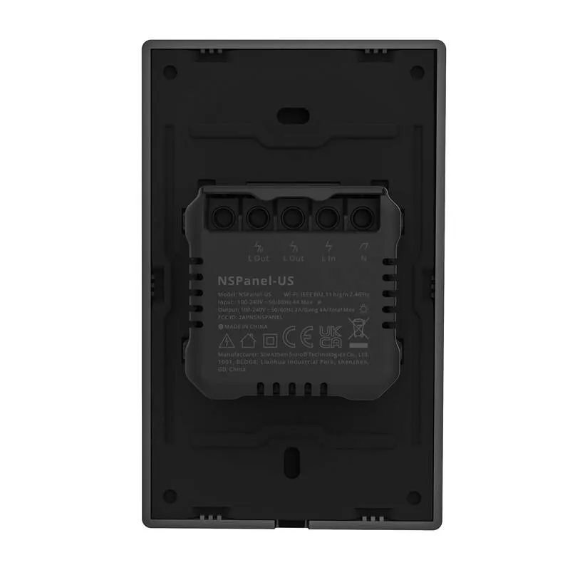 Smart WiFi juhtpaneel SONOFF NSPanel (must, 120mm) universaalne