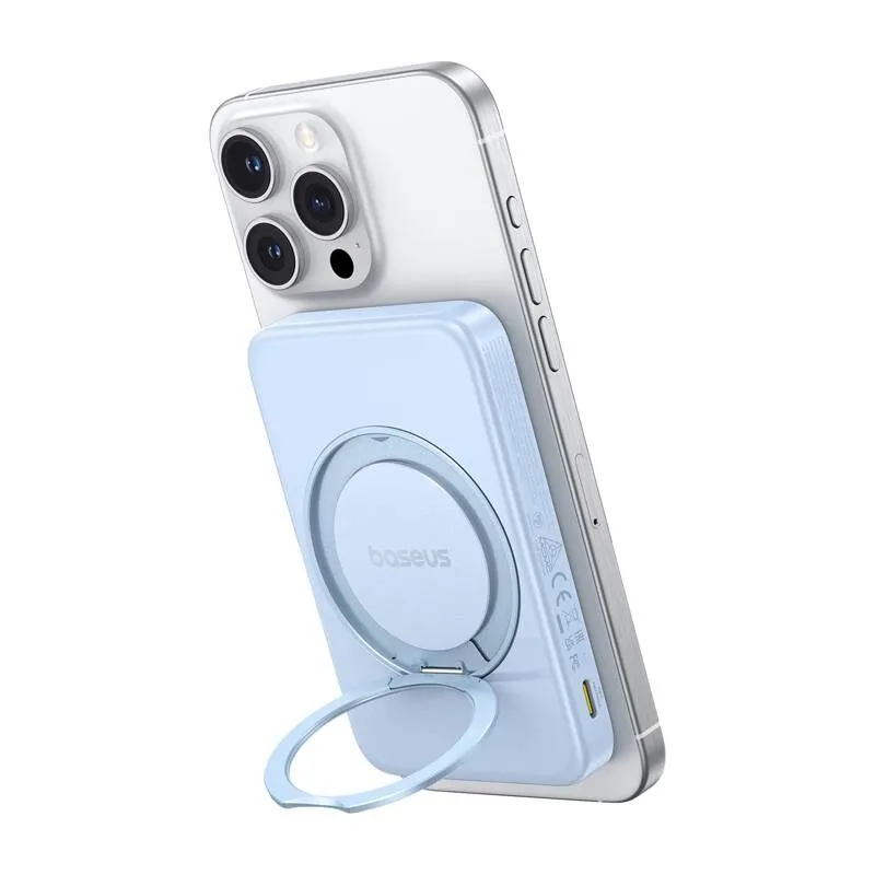 Baseus powerbank koos statiiviga PicoGo Qi2 5000mAh 20W (sinine) universaalne