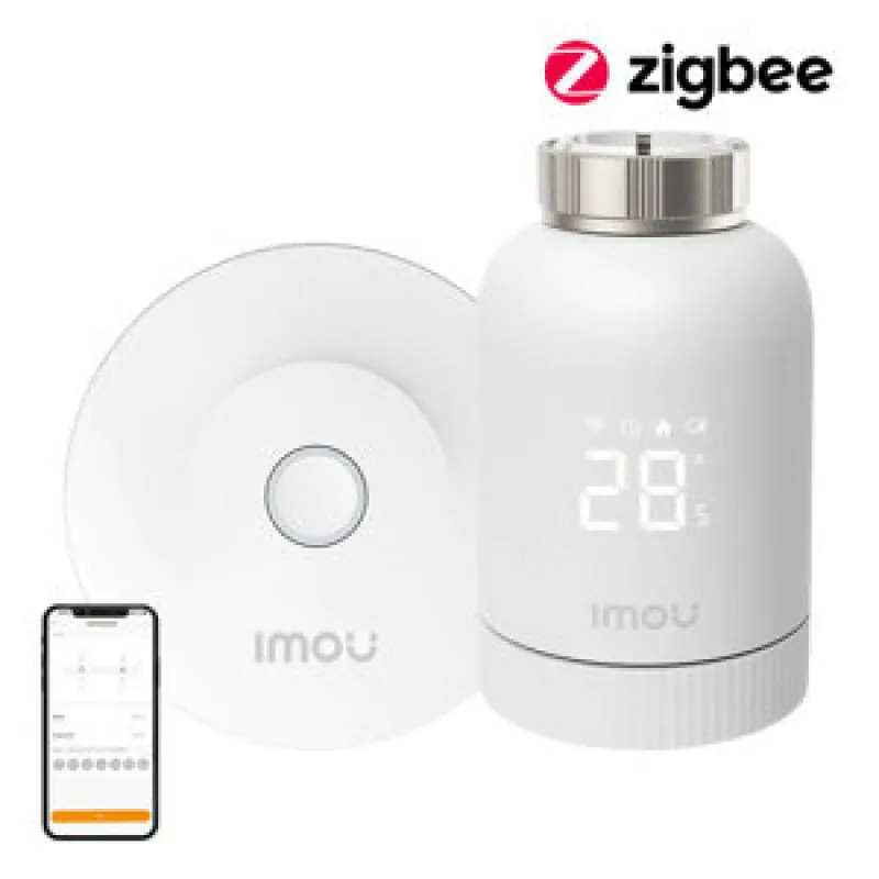 IMOU KIT-TRV1-EU-2 ZigBee termostaadikopp koos 6 adapteri ja universaalse gateway'ga