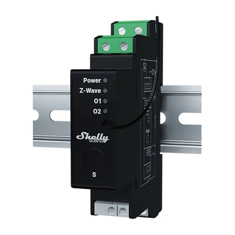 DIN-relee energiatarbega Shelly Qubino Wave Pro Shutter universaal