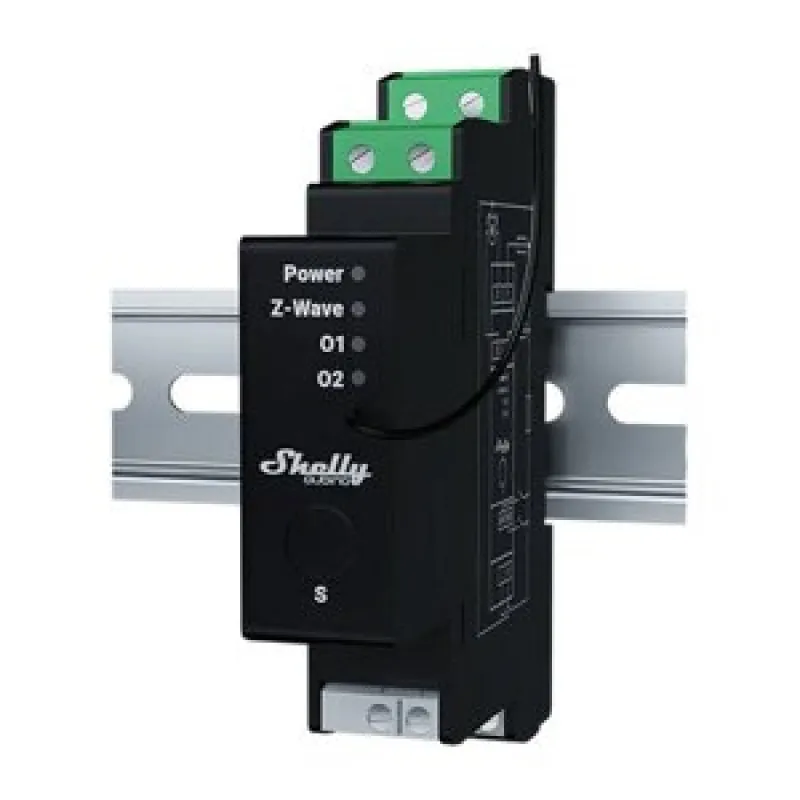 DIN-relee energiatarbega Shelly Qubino Wave Pro Shutter universaal