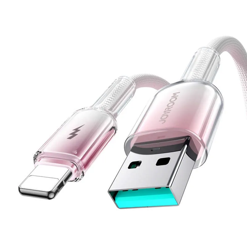 Kabel USB-A Lightning Joyroom S-A42 3A 1,2 m valge universaal