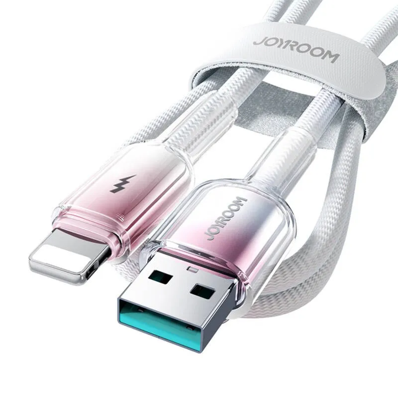 Kabel USB-A Lightning Joyroom S-A42 3A 1,2 m valge universaal