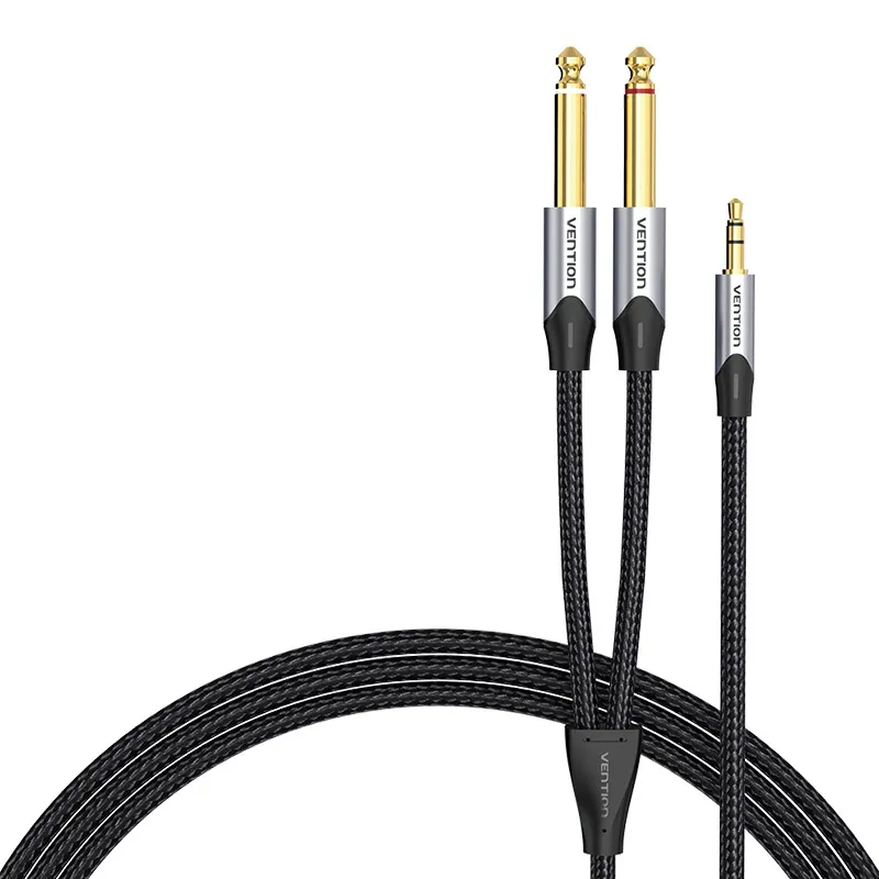 Audio kaabel mini jack 3,5 mm kuni 2x jack 6,35 mm meessoost Vention BARHK 8m universaalne